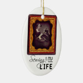 裁縫は私の人生 セラミックオーナメント (右)