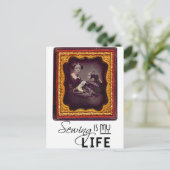 裁縫は私の人生 ポストカード (スタンド正面)