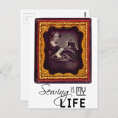 裁縫は私の人生 ポストカード (正面/裏面)