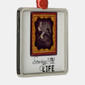 裁縫は私の人生 メタルオーナメント (右)