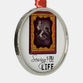 裁縫は私の人生 メタルオーナメント (右)