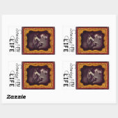 裁縫は私の人生 長方形シール (シート)