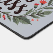 裁縫は私の至福 フローラル タイポグラフィ デスクマット (コーナー)