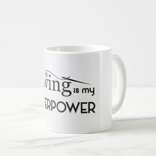 裁縫は私の軍事大国のコーヒーカップです コーヒーマグカップ (正面右)