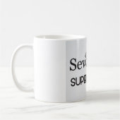 裁縫は私の軍事大国のコーヒーカップです コーヒーマグカップ (左)