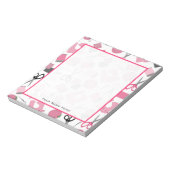 裁縫をテーマにしたメモ帳 ノートパッド (回転)