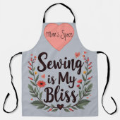 裁縫イマイブリスフローラタイポグラフィ エプロン (正面)