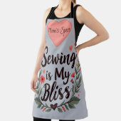 裁縫イマイブリスフローラタイポグラフィ エプロン (インサイチュ)