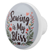 裁縫イマイブリスフローラタイポグラフィ セラミックノブ (右)