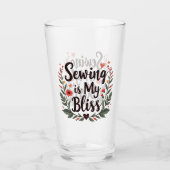 裁縫イマイブリスフローラタイポグラフィ タンブラーグラス (正面)