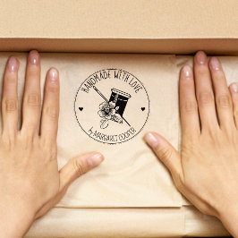 裁縫エレガントフローラ愛で手作り ラバースタンプ