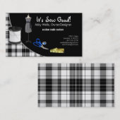 裁縫オートクチュール名刺 名刺 (正面/裏面)