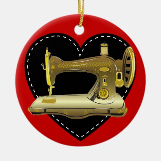 裁縫オーナメント- SRF セラミックオーナメント (正面)