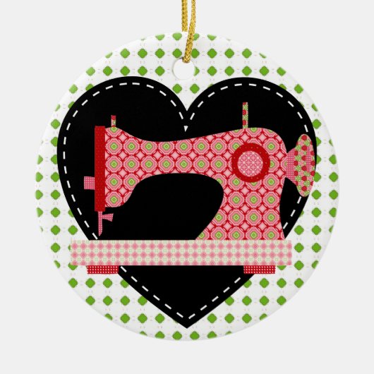 裁縫オーナメント- SRF セラミックオーナメント (正面)