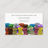 裁縫カラフルスレッドテーラードレスメーカー 名刺 (裏面)