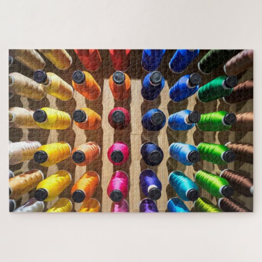 裁縫カラフル糸刺繍ジグソーパズル ジグソーパズル (横)