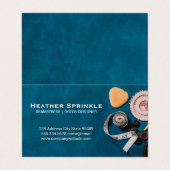 裁縫キットツール | 背景 名刺 (外部フラット)