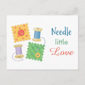 裁縫キルティングクラフトホビー引用文 ポストカード (正面)