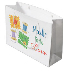 裁縫キルティングクラフトホビー引用文 ラージペーパーバッグ