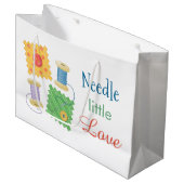 裁縫キルティングクラフトホビー引用文 ラージペーパーバッグ (正面アングル)