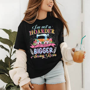 裁縫キルティングシームストレスフローラおもしろいー トライブレンドTシャツ