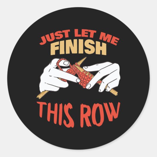 裁縫キルティングテーラードレスメーカーおもしろい編み物L ラウンドシール (正面)