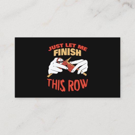 裁縫キルティングテーラードレスメーカーおもしろい編み物L 名刺 (正面)