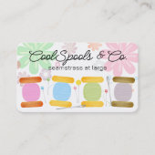 裁縫キルティングピン針糸シームストレス 名刺 (正面)