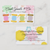 裁縫キルティングピン針糸シームストレス 名刺 (正面/裏面)