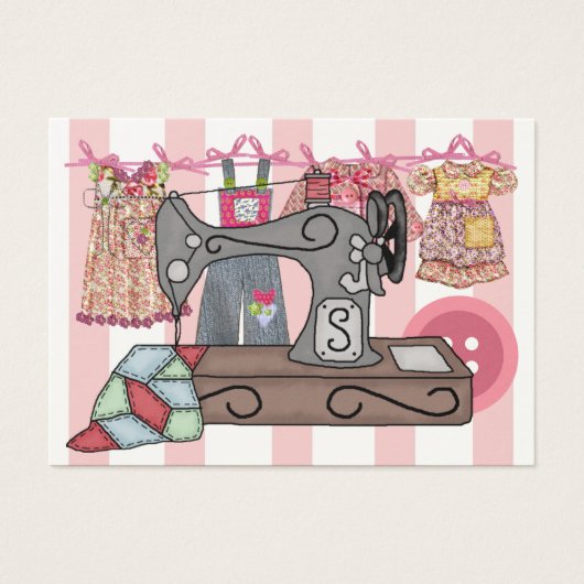 裁縫ギフトの囲い/クラフターカード (正面)