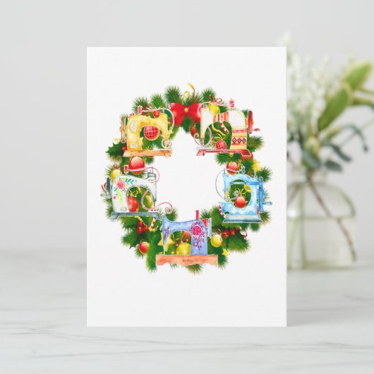 裁縫ギフト|メリークリスマス裁縫贈り物 サンキューカード (スタンド正面)