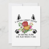 裁縫ギフト|女性は生き延び編み物 セーブザデート (正面)