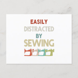 裁縫ギフト | 縫うことに簡単に気を取られる 案内ポストカード