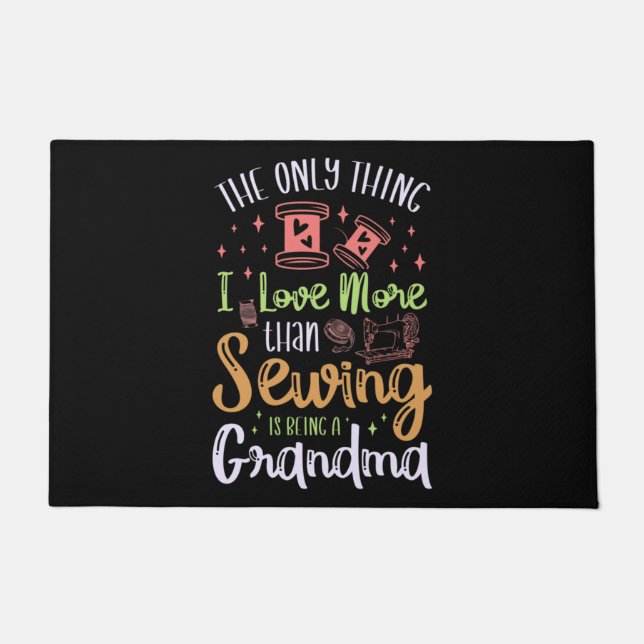 裁縫クラシック ドアマット (正面)