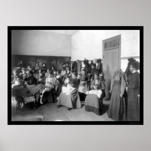 裁縫クラスハワード大学1900 ポスター (正面)