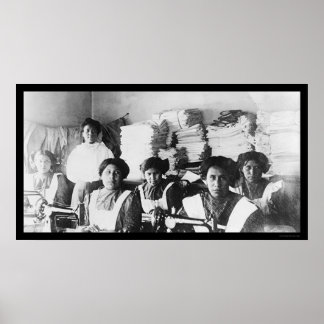 裁縫クラスat the Bismarckインディアンスクール1922 ポスター