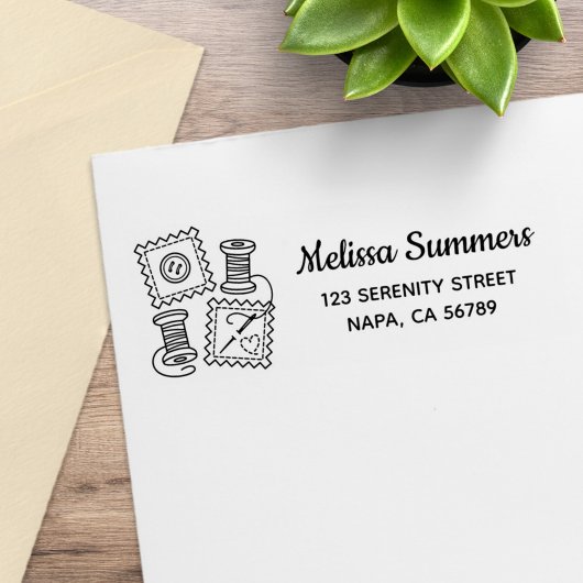 裁縫クラフトのホビーアドレス ラバースタンプ