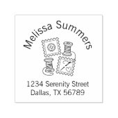 裁縫クラフトのホビーファブリックニードルアーチアドレス セルフインキングスタンプ (デザイン)