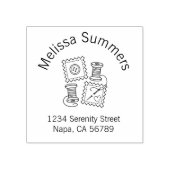 裁縫クラフトホビーアーチアドレス ラバースタンプ (インプリント)