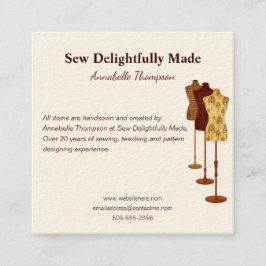 裁縫クリエイティブ名刺 スクエア名刺