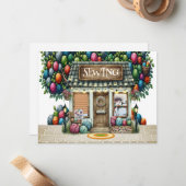 裁縫ショップノートカード – See Back ノートカード (正面/裏面インサイチュ)