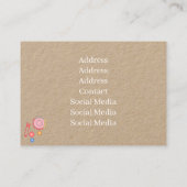 裁縫ショップピンク 名刺 (裏面)