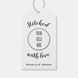 裁縫ショップ+ロゴ/手作り工芸品ギフトラベル ギフトタグ