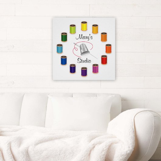 裁縫シンブル、針と糸 ポスター