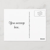 裁縫シンブル、針と糸 ポストカード (裏面)