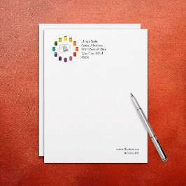 裁縫シンブル、針と糸 レターヘッド