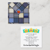 裁縫シーメストキルト名刺 コーリングカード (正面/裏面)