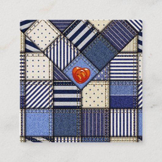 裁縫シーメストキルト名刺 コーリングカード (正面)