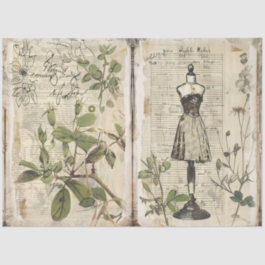 裁縫ジャンクジャーナルシリーズデザイン#11 薄葉紙 (正面)