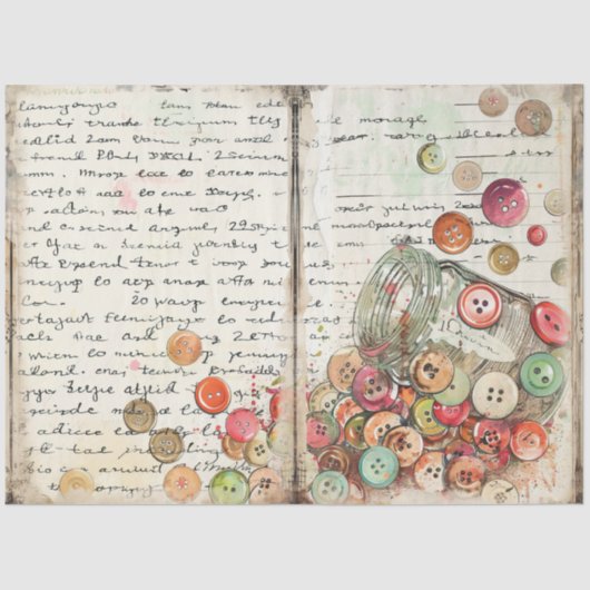 裁縫ジャンクジャーナルシリーズデザイン#14 薄葉紙 (正面)